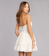 Cottage Charm Eyelet Mini Dress