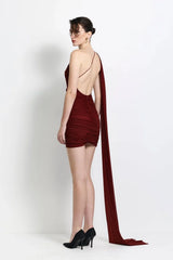 Sabine Mini Dress - Rust