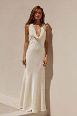 Gabriella Cowl Maxi Dress - Ivory