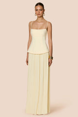Nookie Darling Maxi Dress - Lemon