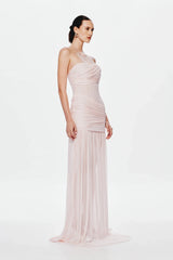 Misha Ember Wrapped Maxi Dress - Dusty Pink