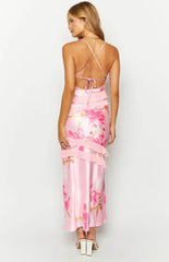 Floral Ruffle Maxi Dress