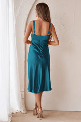 Gala Midi Dress - Teal