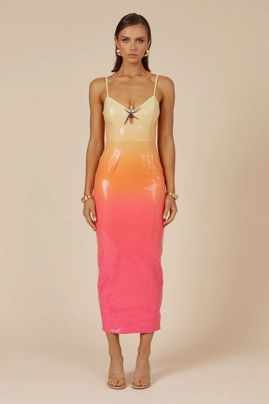 Benito Midi Dress - Tropical