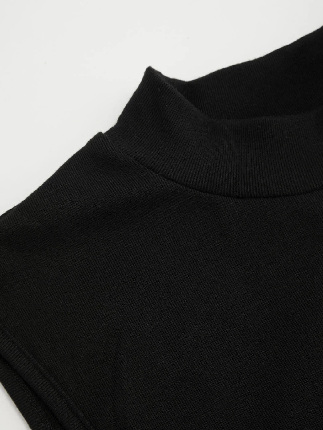 High Neck Ruched Knotted Mini Dress