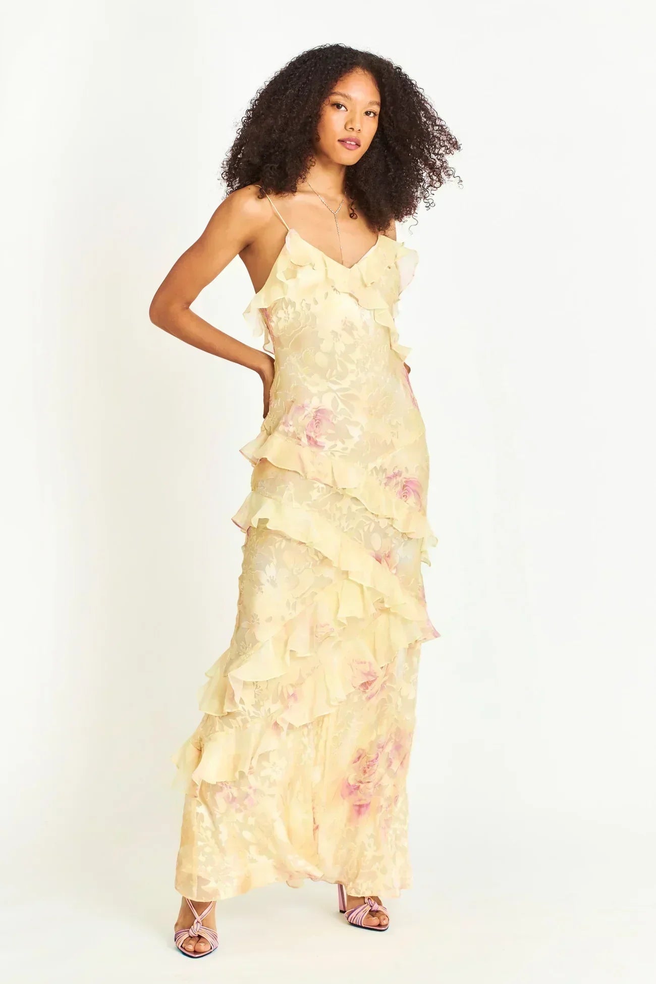 Aureline – Elegant Ruffle Dress with a Playful Touch