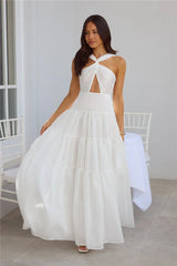 Shell Seekers Maxi Dress White