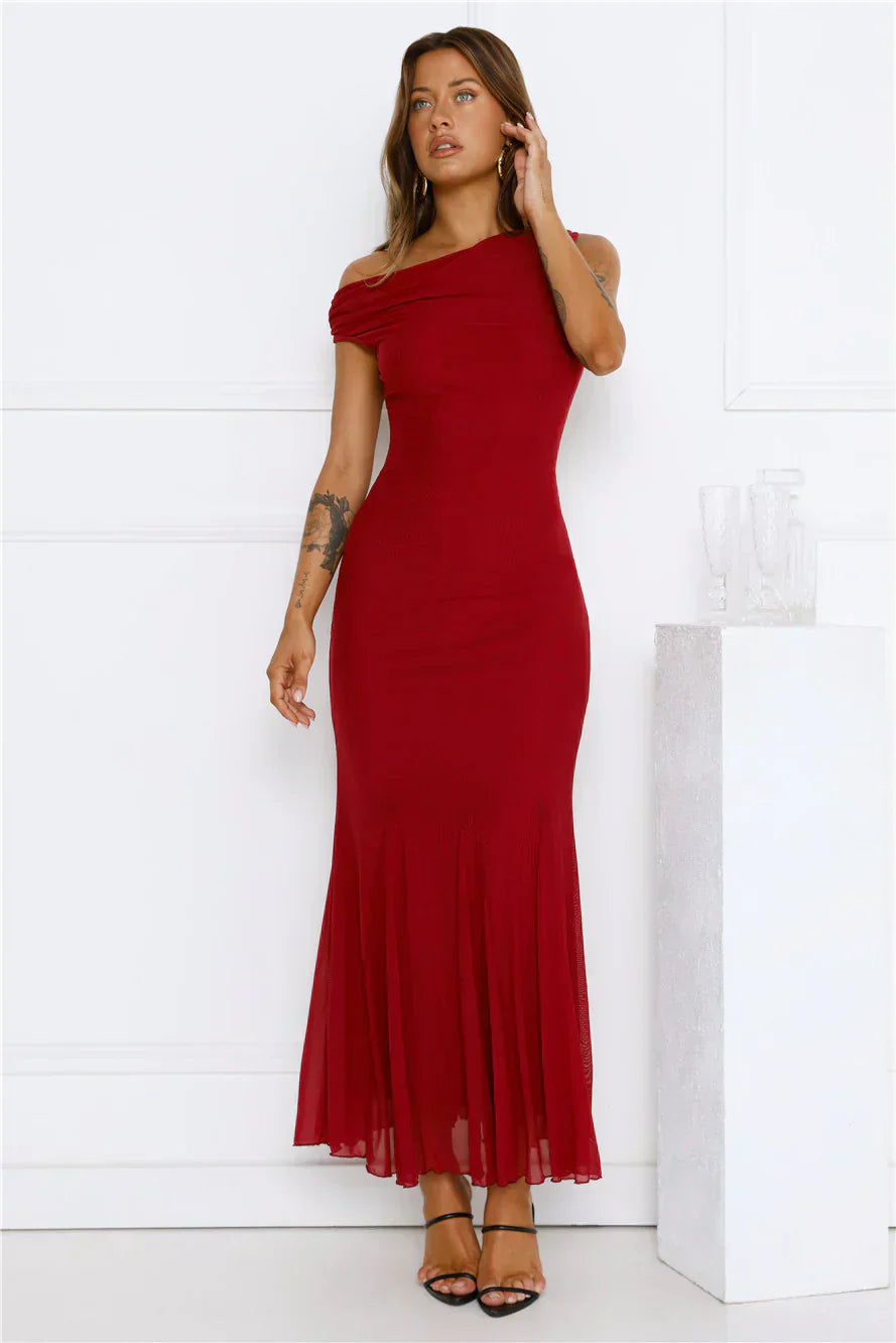 Moonlit Mischief Mesh Maxi Dress