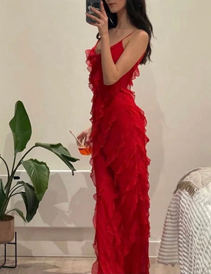 Amorie - Ruffle Dress with Romantic Look