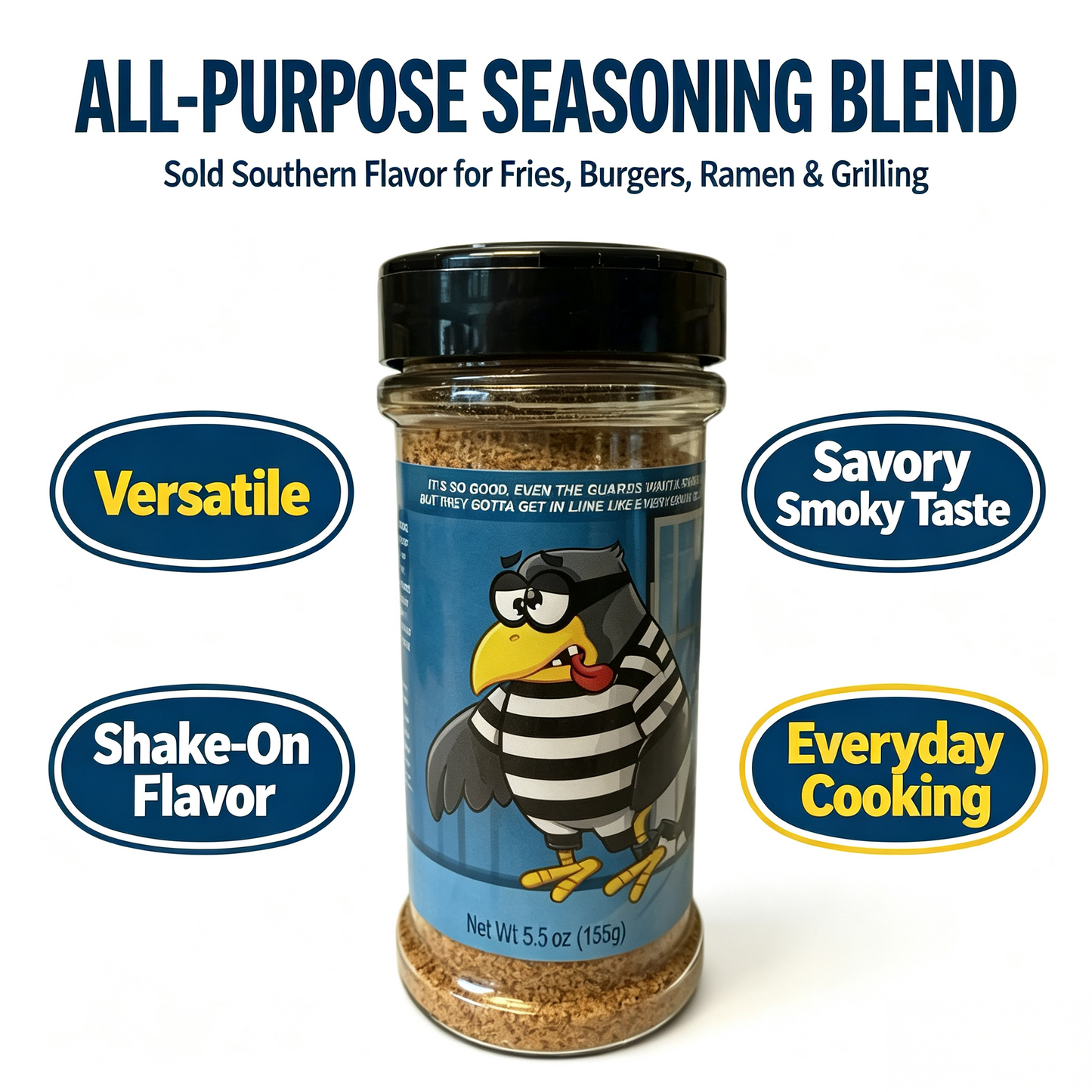 Southern All Purpose Seasoning Spice Blend For Grilling, Fries, Burgers & Ramen