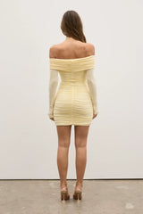 Eva Mini Dress - Lemon