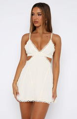 Polar Opposite Mini Dress Off White