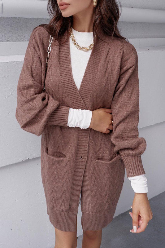 Ariel Knit Cardigan - Chocolate