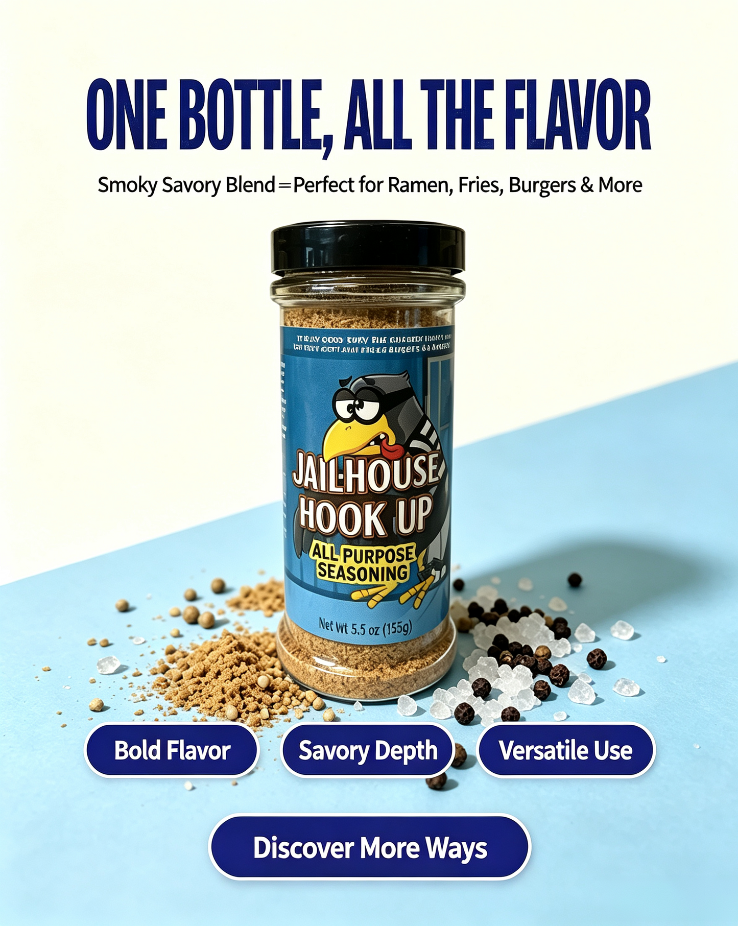 Southern All Purpose Seasoning Spice Blend For Grilling, Fries, Burgers & Ramen
