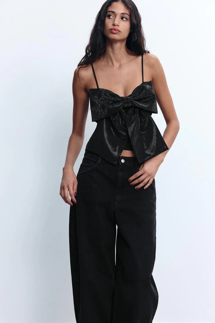 Livette - Sparkled Bow Top
