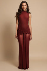 Roza Maxi Dress - Rust