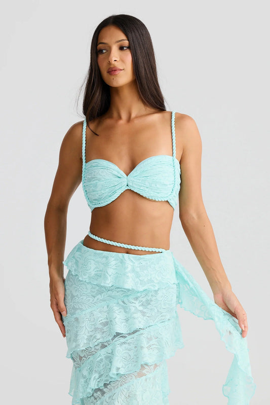 Ahria Top - Aqua