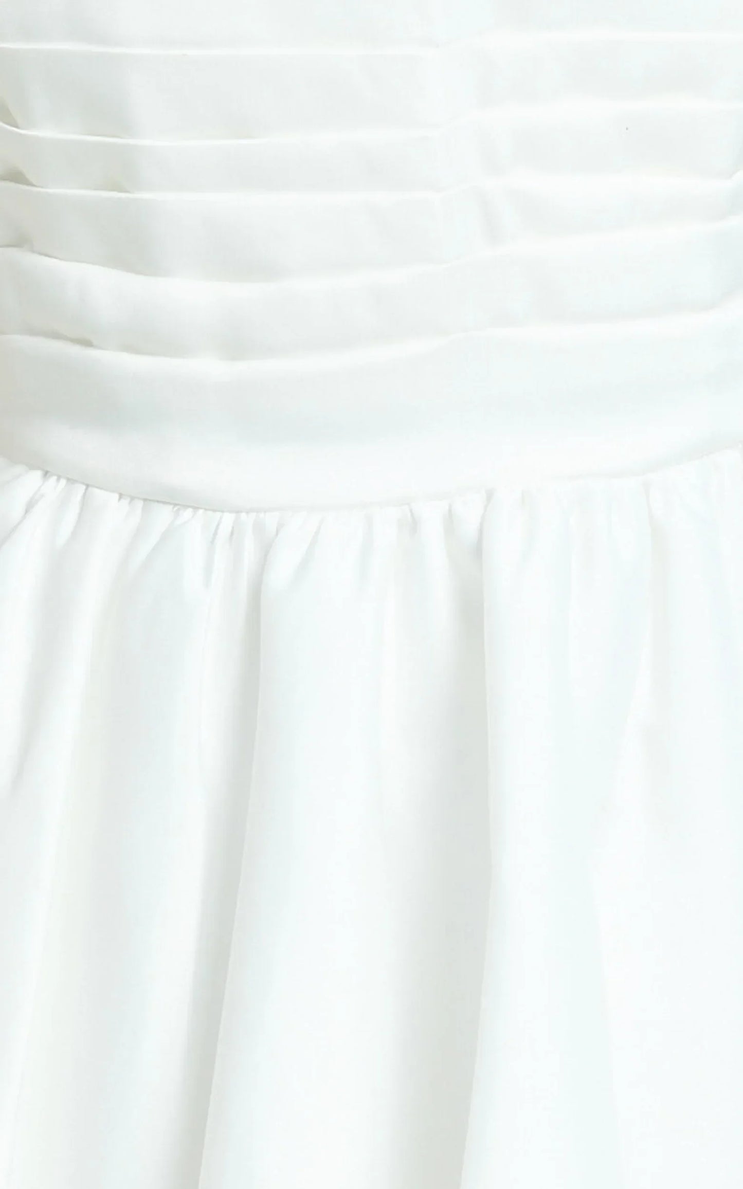Bianca Mini Dress - Strapless Fit And Flare Dress in Ivory
