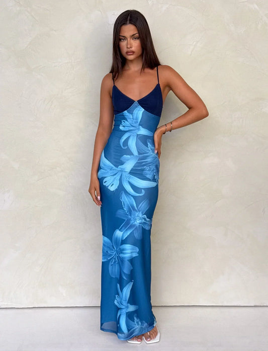 ALAINA DRESS - BLUE ORCHID