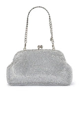 Ela Crystal Clutch - Silver